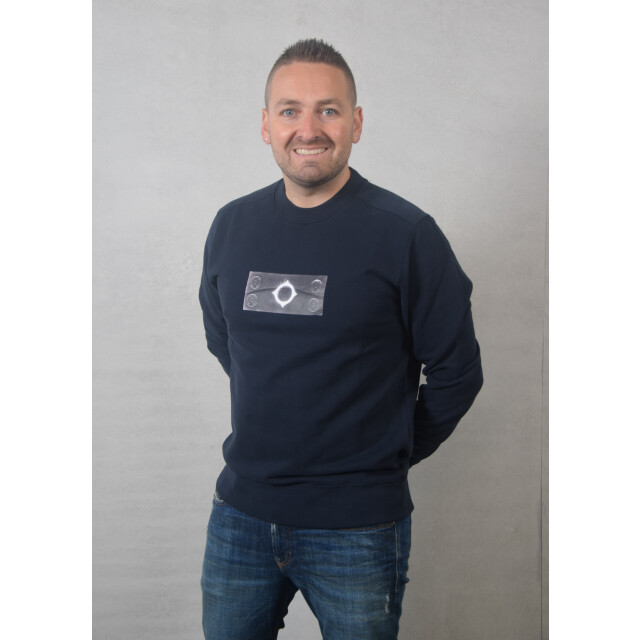 Ma.strum Trompe loeil crew neck badge sweat 130.30.0485 large