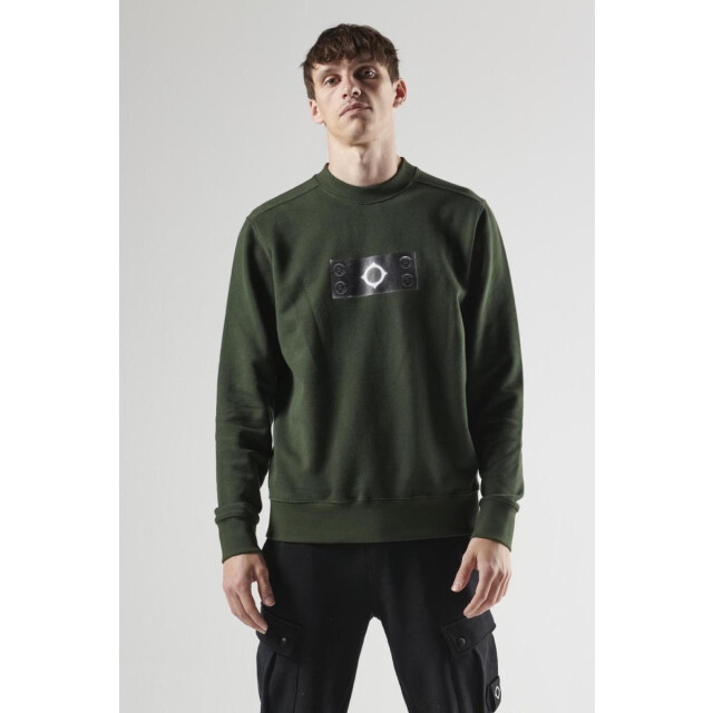 Ma.strum Trompe loeil crew neck badge sweat 130.40.0256 large