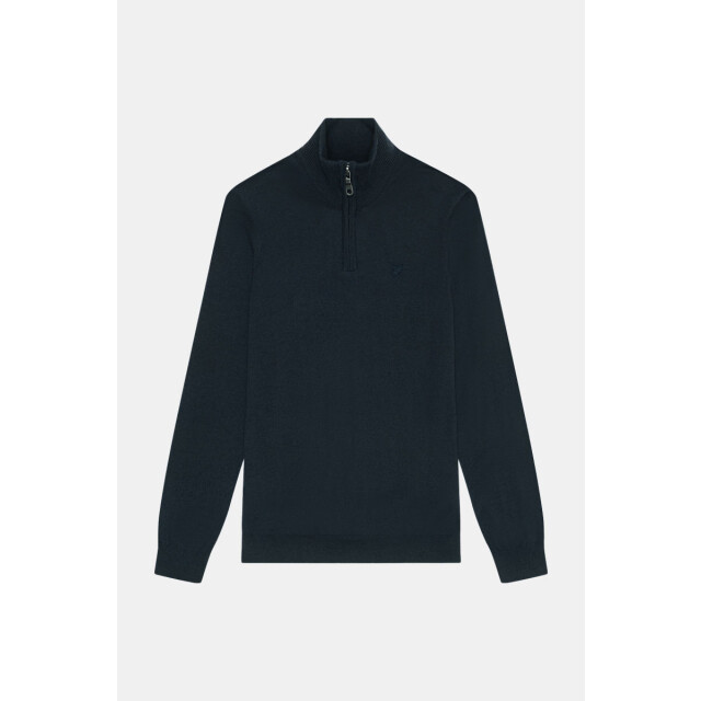Lyle and Scott Tonal eagle merino quarter zip jumper 136.30.0024 large
