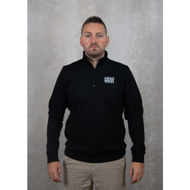 Wrong Friends Vichy half zip sweater 136.10.0047 large
