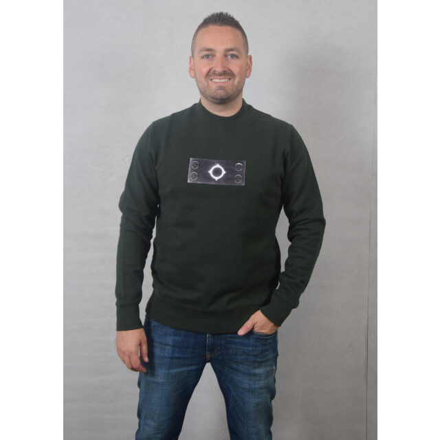 Ma.strum Trompe loeil crew neck badge sweat 130.40.0256 large