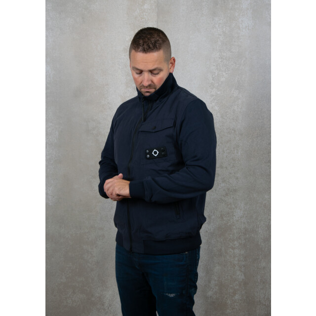 Ma.strum Full zip mixed media sweat 133.30.0045 large