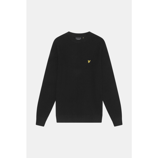 Lyle and Scott Grid knit crew neck jumper 135.10.0023 large