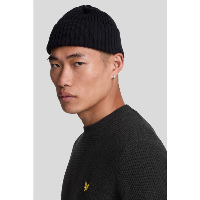 Lyle and Scott Grid knit crew neck jumper 135.10.0023 large