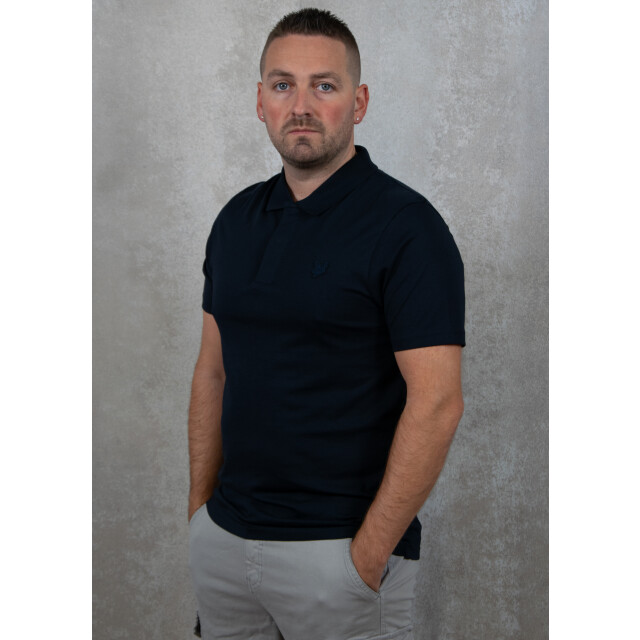 Lyle and Scott Tonal eagle superfine cotton polo shirt 110.30.0632 large