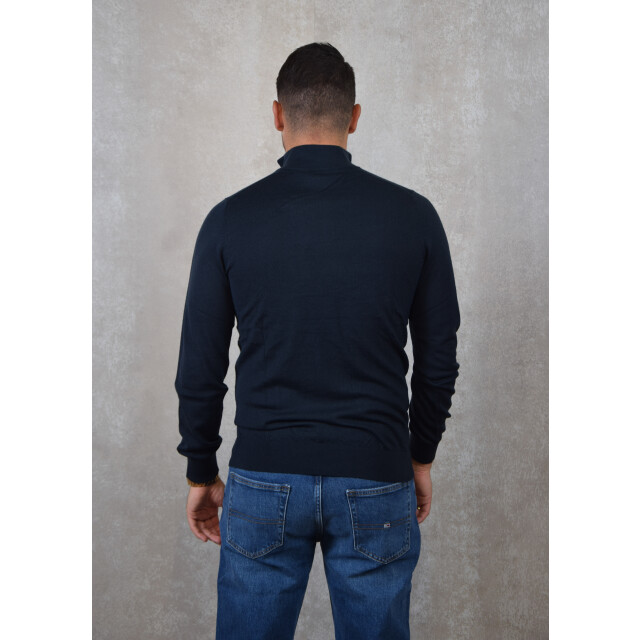 Lyle and Scott Tonal eagle merino quarter zip jumper 136.30.0024 large