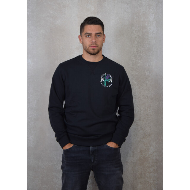 Lyle and Scott Thistle flora printed crew neck sweatshirt 130.10.0452 large