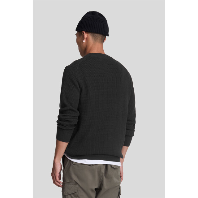 Lyle and Scott Grid knit crew neck jumper 135.10.0023 large