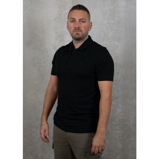 Lyle and Scott Tonal eagle superfine cotton polo shirt 110.10.0374 large