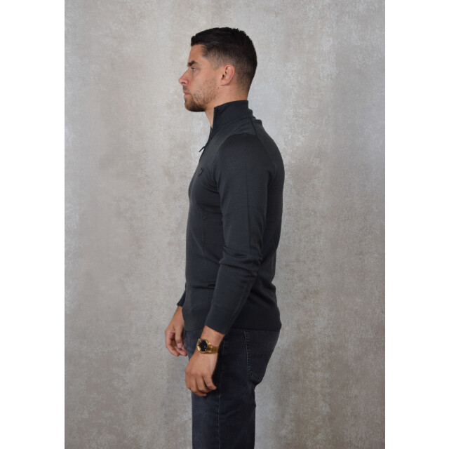 Lyle and Scott Tonal eagle merino quarter zip jumper 136.20.0021 large