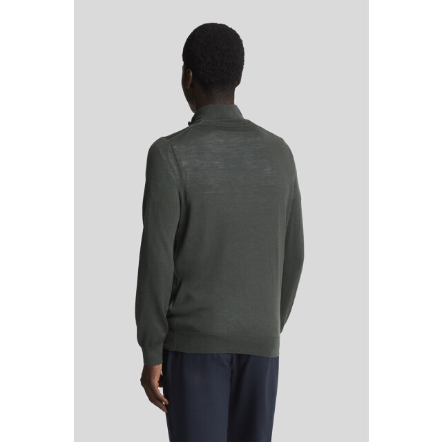 Lyle and Scott Tonal eagle merino quarter zip jumper 136.20.0021 large