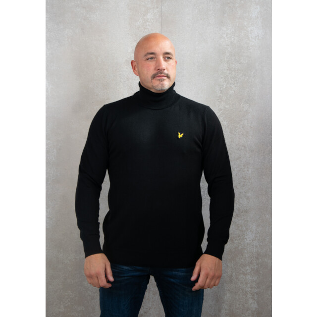 Lyle and Scott Cotton merino turtleneck jumper 134.10.0013 large