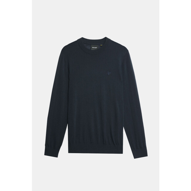Lyle and Scott Tonal eagle merino crew neck jumper 135.30.0018 large
