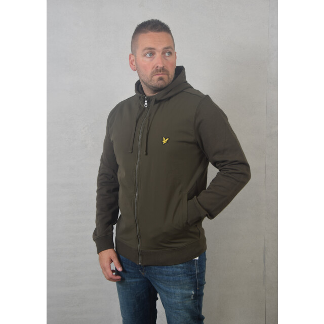 Lyle and Scott Hybrid zip hoodie 132.40.0032 large