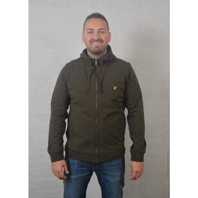 Lyle and Scott Hybrid zip hoodie 132.40.0032 large