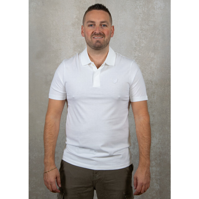 Lyle and Scott Tonal eagle superfine cotton polo shirt 110.00.0202 large