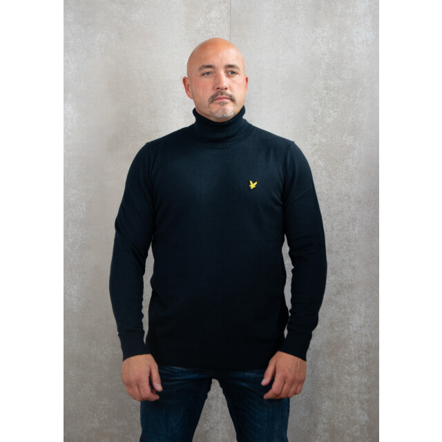 Lyle and Scott Cotton merino turtleneck jumper 134.30.0009 large