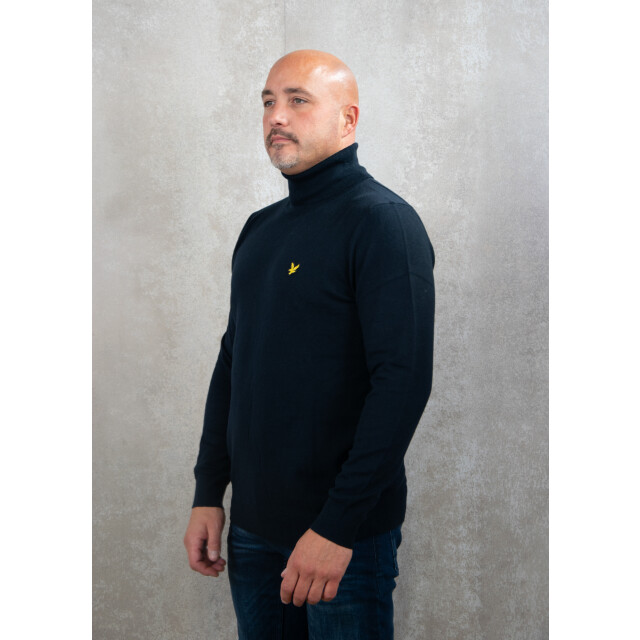 Lyle and Scott Cotton merino turtleneck jumper 134.30.0009 large
