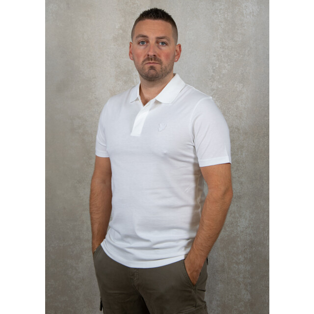 Lyle and Scott Tonal eagle superfine cotton polo shirt 110.00.0202 large
