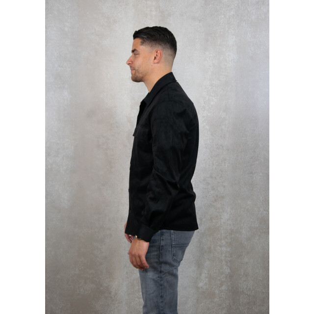Antony Morato Shirt regular straight fit, suede aspect 123.10.0032 large