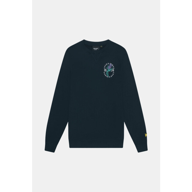 Lyle and Scott Thistle flora printed crew neck sweatshirt 130.30.0472 large