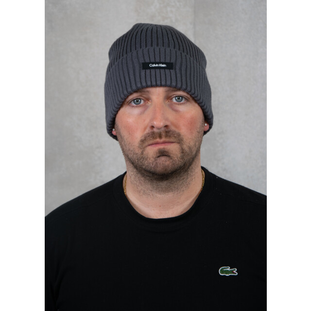 Calvin Klein Classic cotton rib beanie 195.20.0030 large