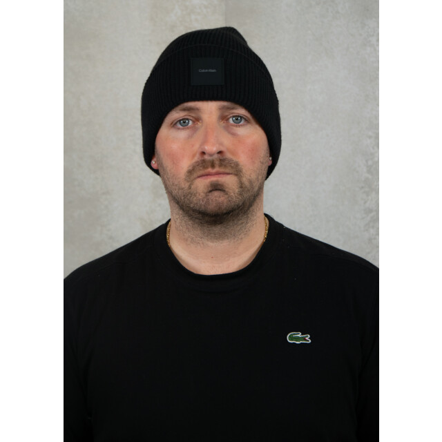 Calvin Klein Cotton/wool fine rib beanie 195.10.0077 large