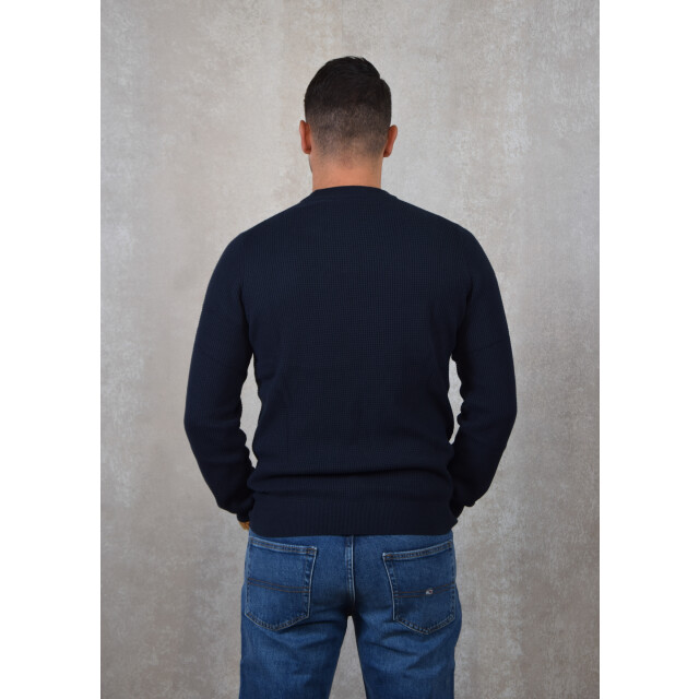 Lyle and Scott Grid knit crew neck jumper 135.30.0017 large