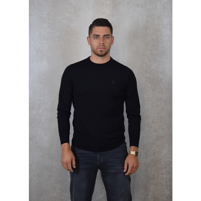Lyle and Scott Tonal eagle merino crew neck jumper 135.10.0024 large