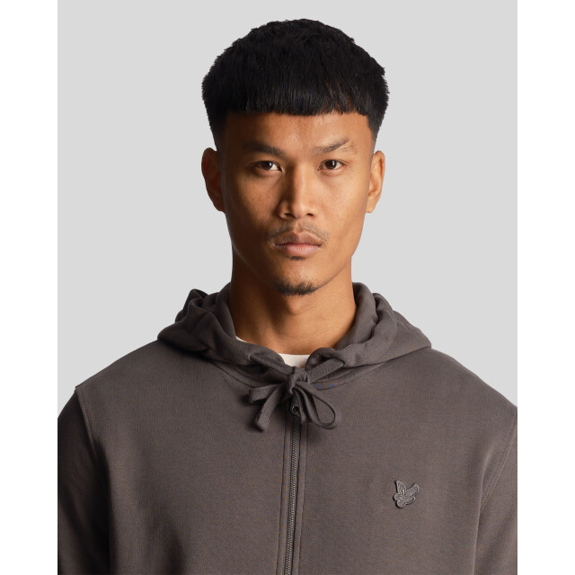 Lyle and Scott Tonal eagle zip through hoodie 132.20.0030 large