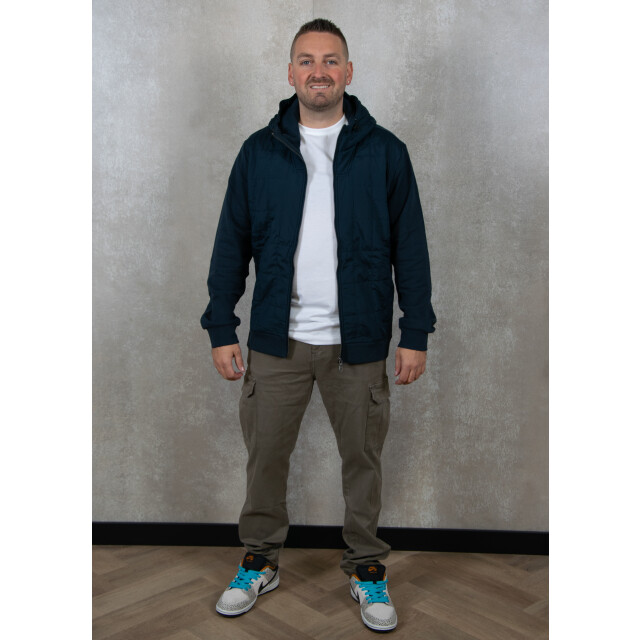 Lyle and Scott Hybrid quilted zip through hoodie 132.30.0059 large