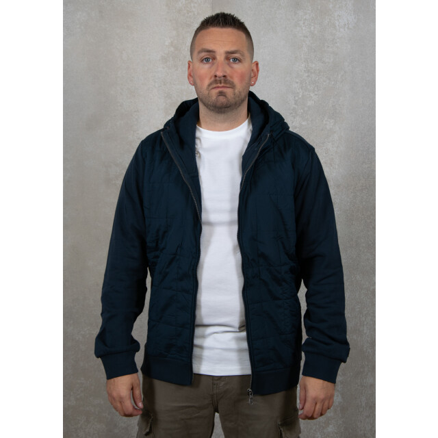 Lyle and Scott Hybrid quilted zip through hoodie 132.30.0059 large