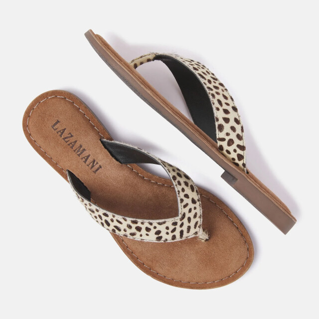Lazamani 75.481 teenslippers dames 75.481 Dalmatian large