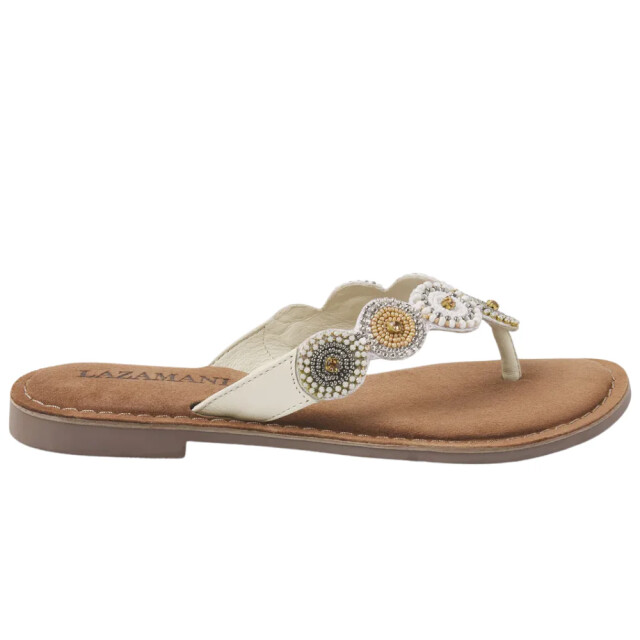 Lazamani 75.451 teenslippers dames 75.451 Off White large
