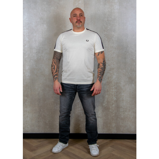 Fred Perry Contrast tape ringer t-shirt 100.01.0093 large