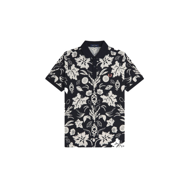 Fred Perry Botanical print polo shirt 110.10.0376 large