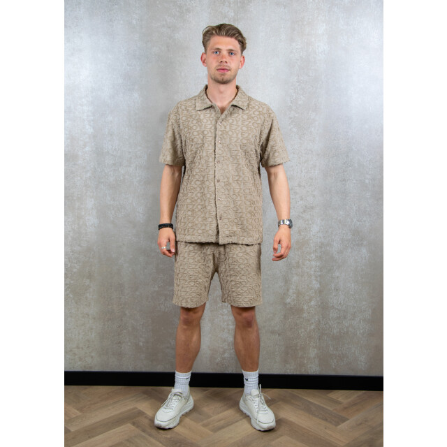 croyez homme Monogram towelling shirt 123.81.0025 large