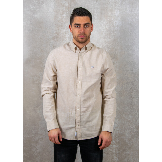 Tommy Hilfiger Reg linen blend ls shirt 120.81.0017 large