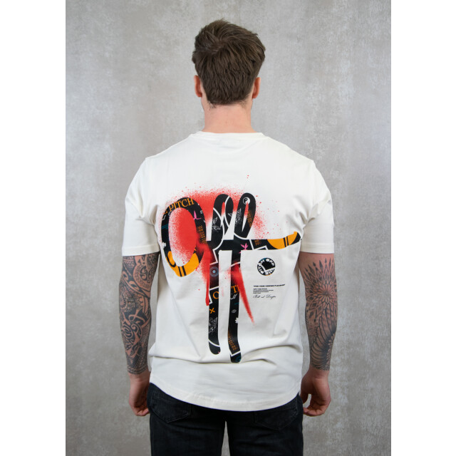 Off The Pitch Ornament slim fit tee 100.01.0129 large