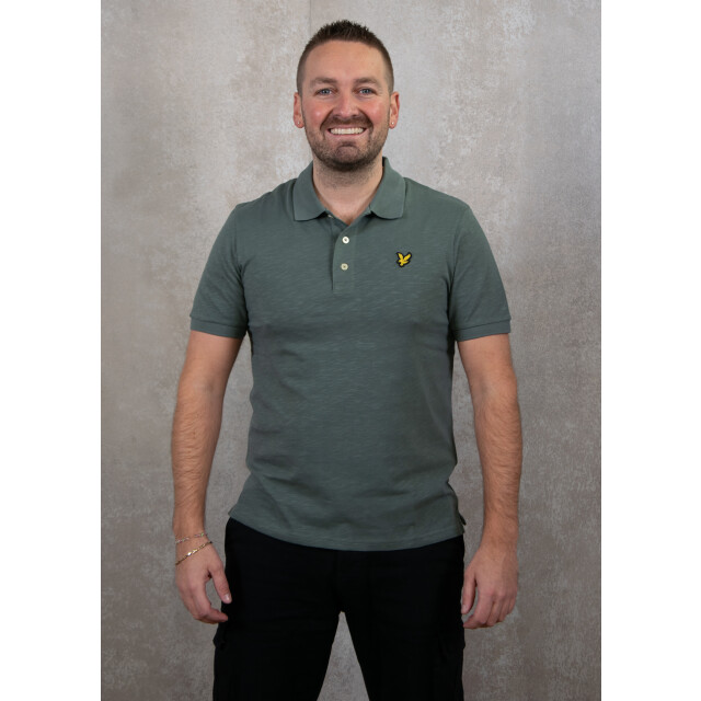 Lyle and Scott Slub polo shirt 110.40.0256 large