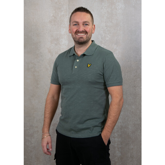 Lyle and Scott Slub polo shirt 110.40.0256 large