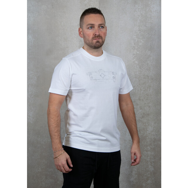 Ma.strum Badge blueprint tee 100.00.1047 large