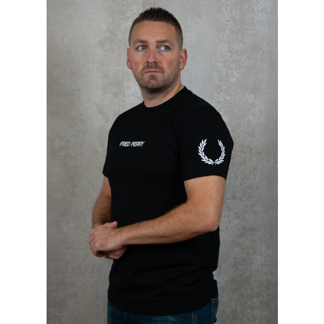 Fred Perry Double branded graphic t-shirt 100.10.1221 large