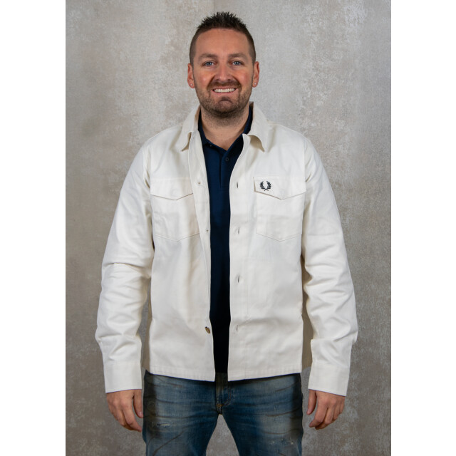 Fred Perry Heavyweight oxford overshirt 123.01.0006 large