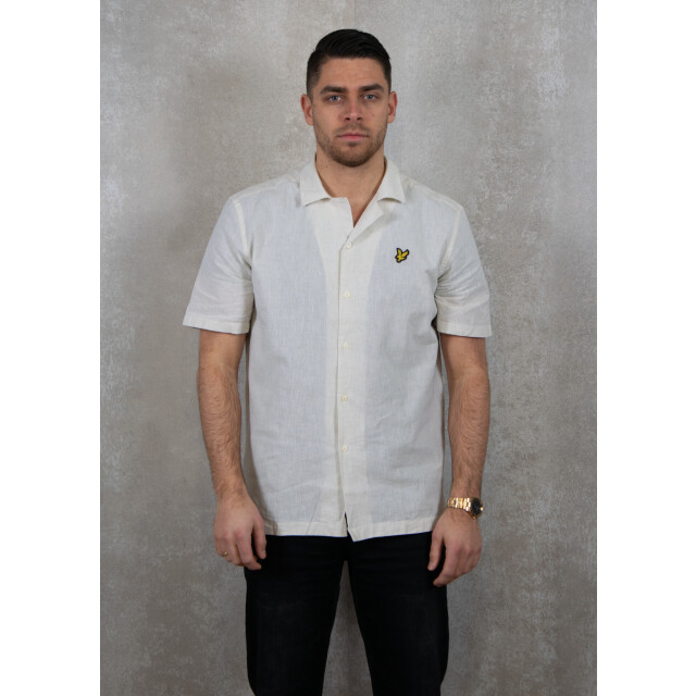 Lyle and Scott Linen blend oxford revere shirt 121.81.0014 large