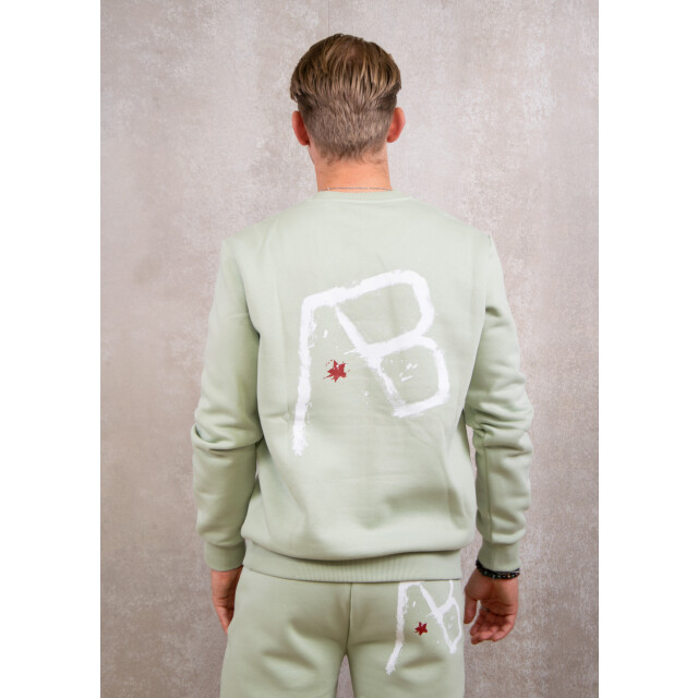 AB Lifestyle Canvas crewneck with print 130.40.0332 large