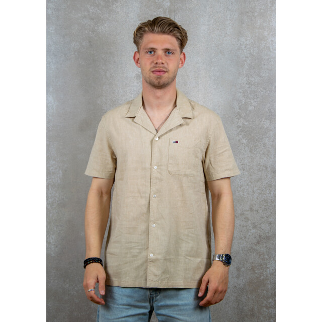 Tommy Hilfiger Linen blend camp ss shirt 121.81.0008 large