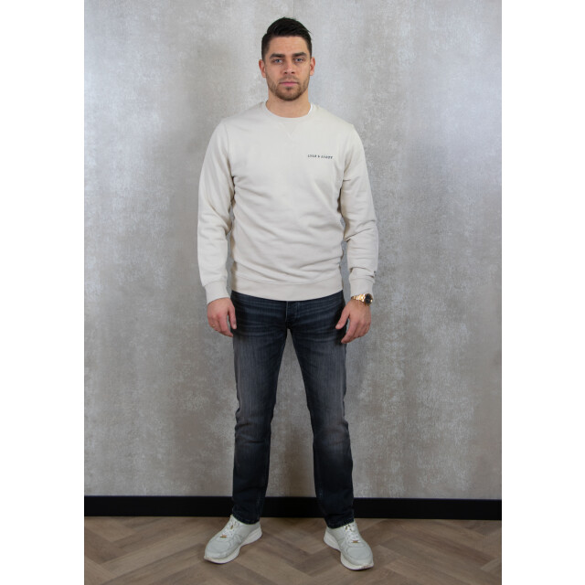 Lyle and Scott Loopback embroidered crew neck sweatshirt 130.81.0072 large