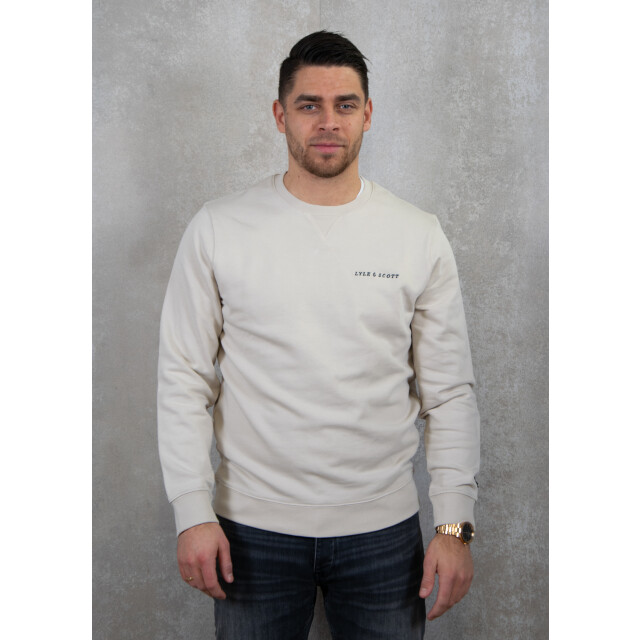 Lyle and Scott Loopback embroidered crew neck sweatshirt 130.81.0072 large