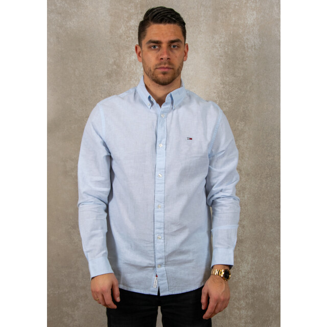 Tommy Hilfiger Reg linen blend ls shirt 120.30.0085 large